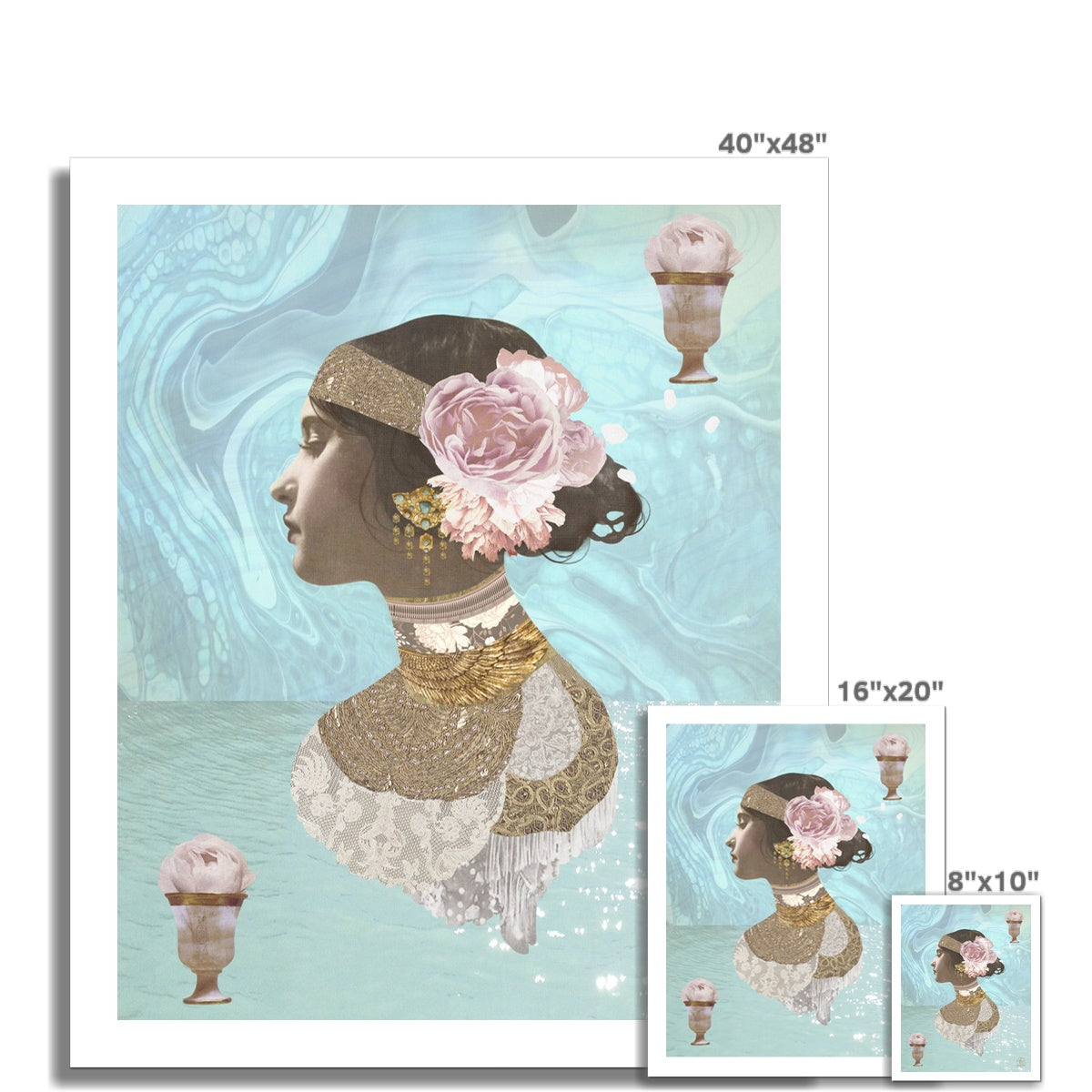 Queen of Cups Fine Art Print - Starseed Designs Inc.
