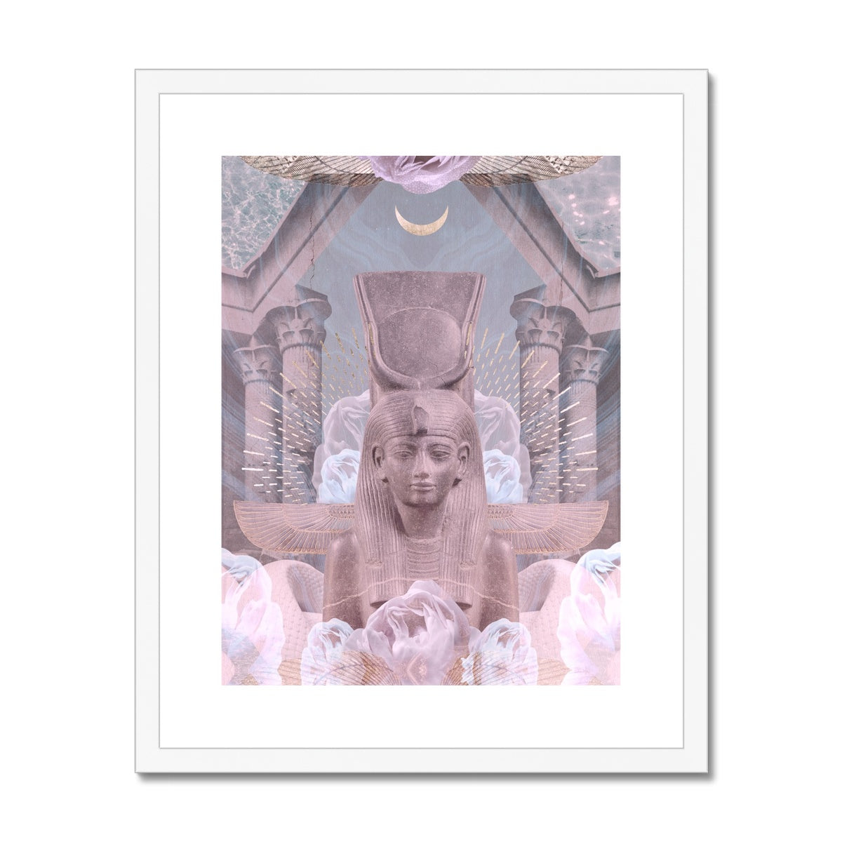 Hathor - Isis Framed & Mounted Print - Starseed Designs Inc.