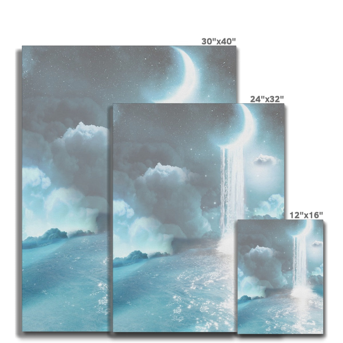 Lunar Waters Canvas - Starseed Designs Inc.