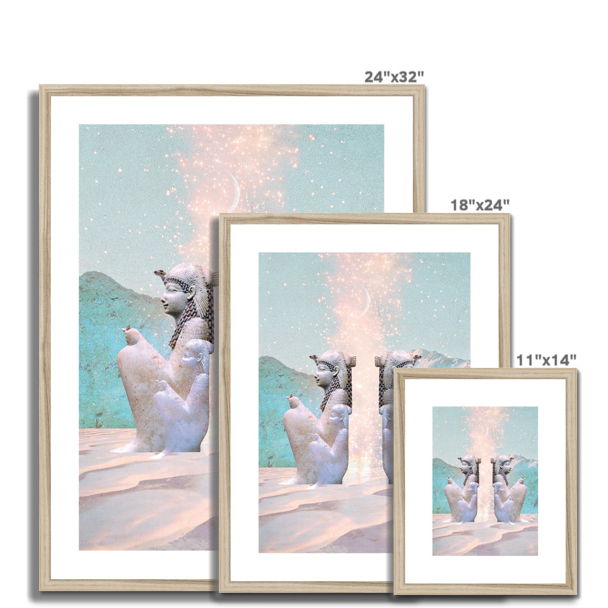 Hathor Dreams Framed & Mounted Print - Starseed Designs Inc.