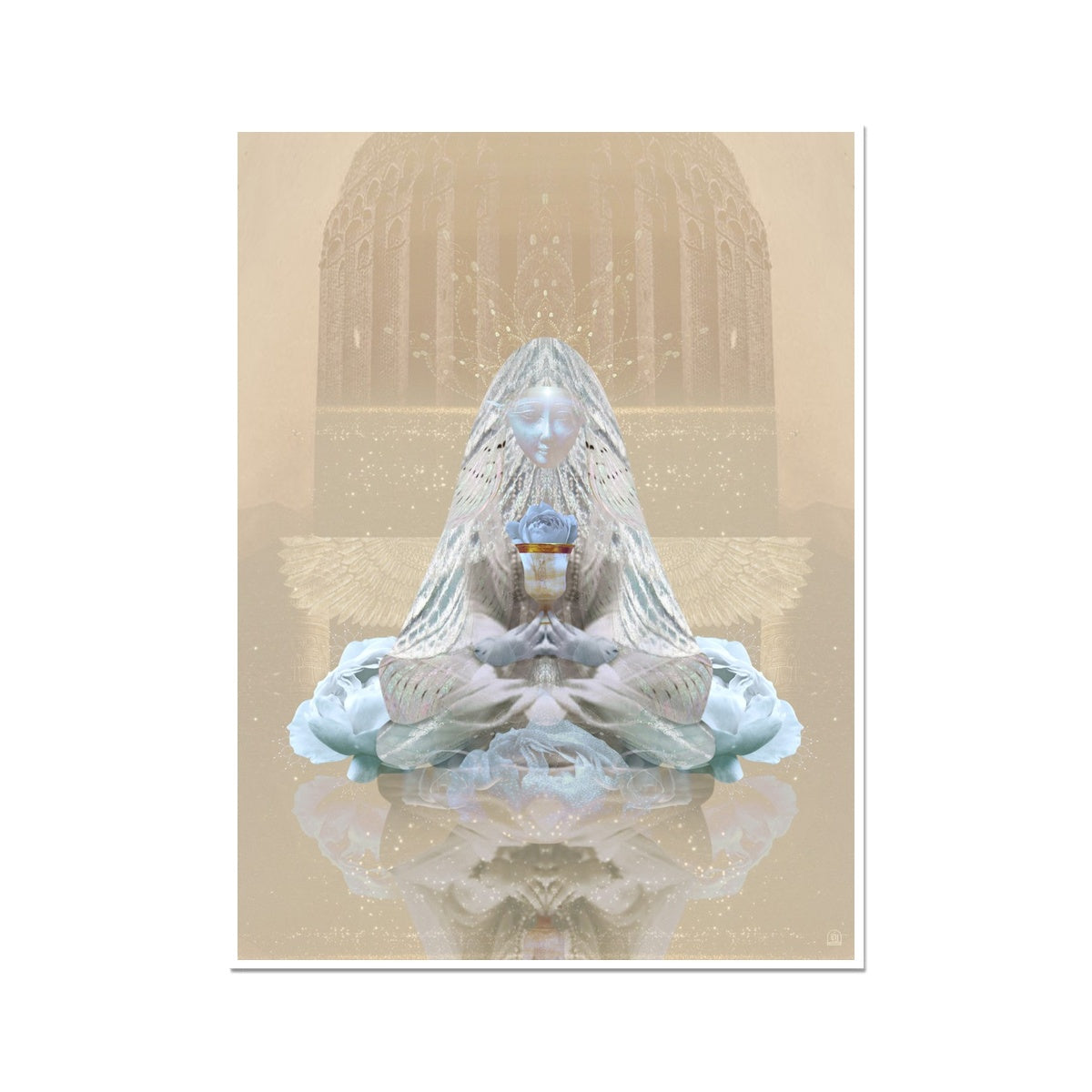 The Blue Rose Fine Art Print - Starseed Designs Inc.