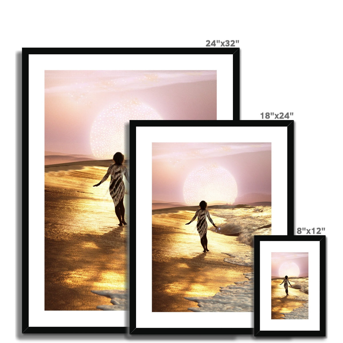 Total Bliss Framed & Mounted Print - Starseed Designs Inc.