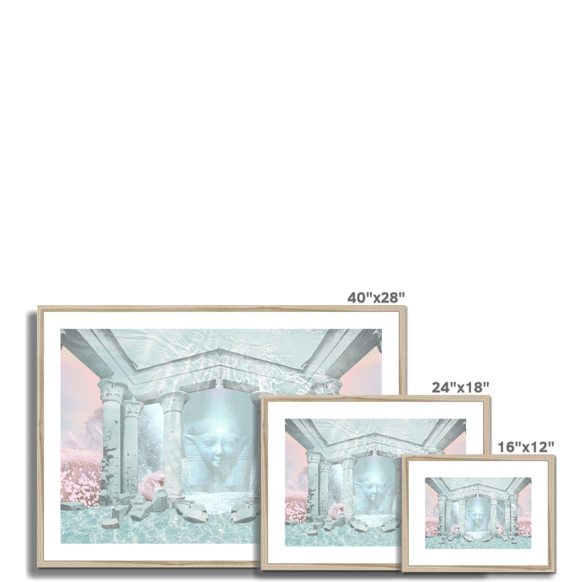 Hathor Temple Framed & Mounted Print - Starseed Designs Inc.