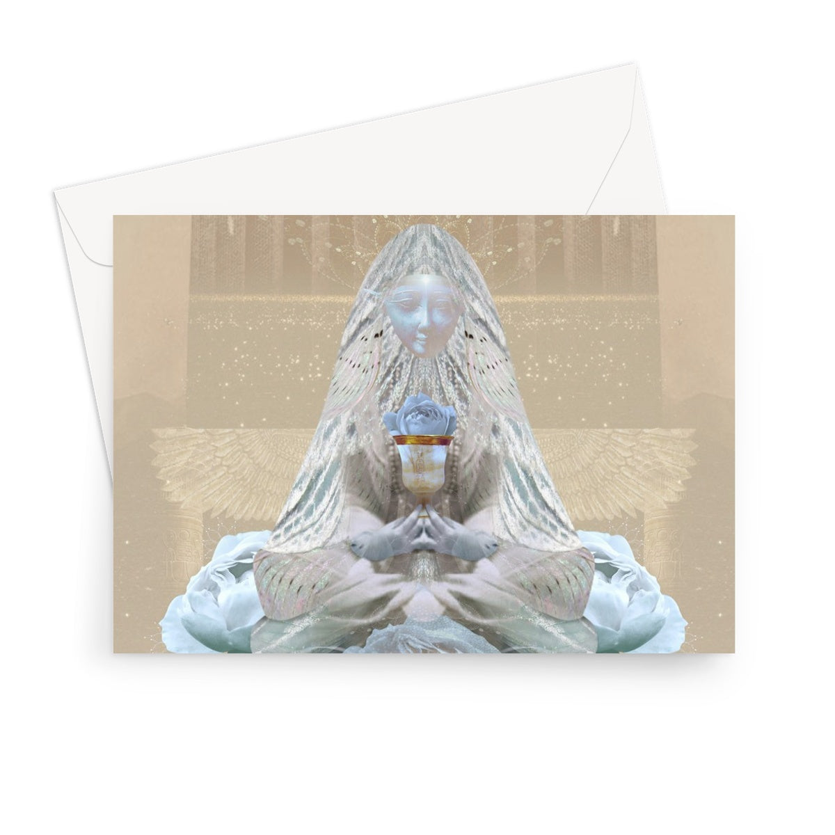 The Blue Rose Greeting Card - Starseed Designs Inc.