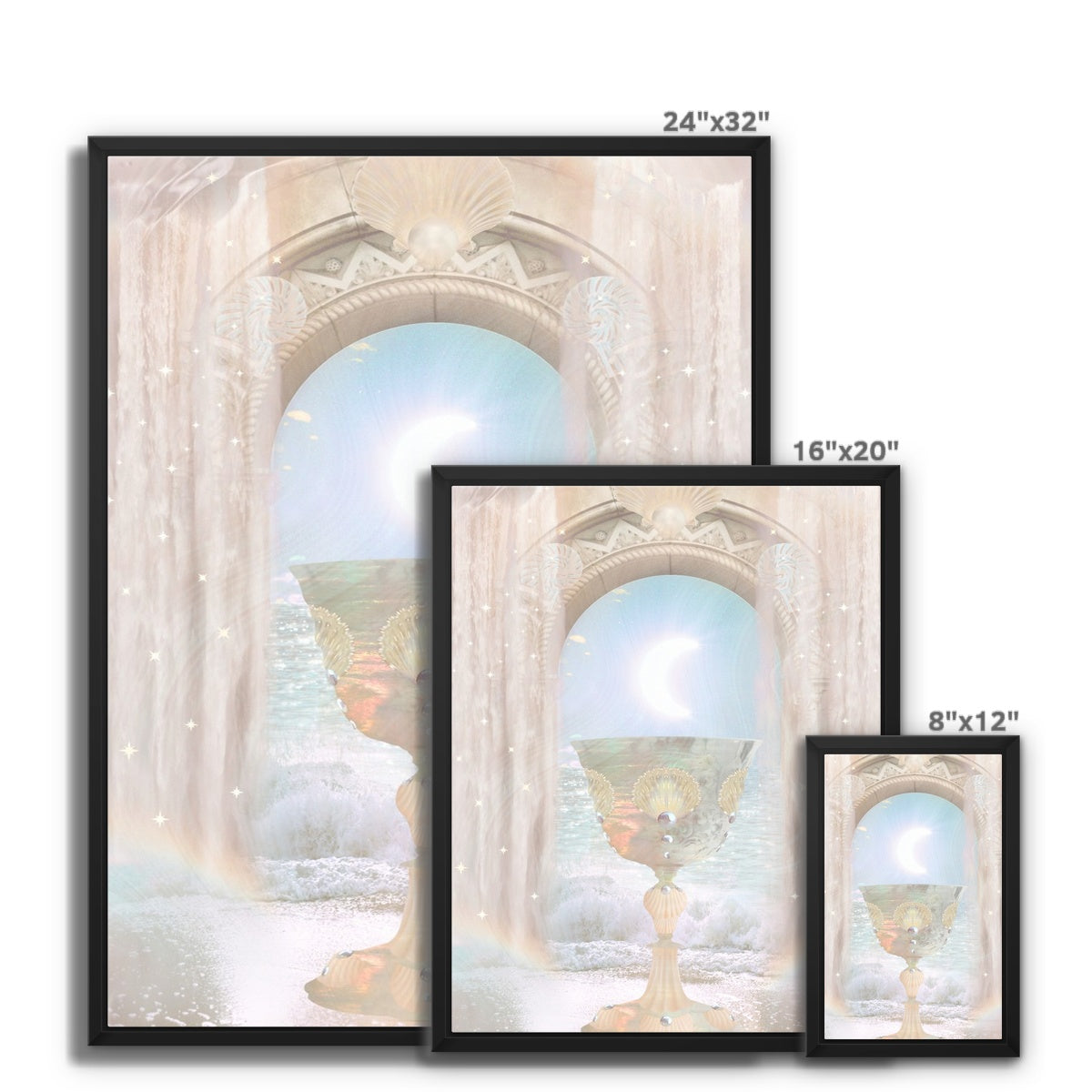 Sacred Chalice Framed Canvas - Starseed Designs Inc.