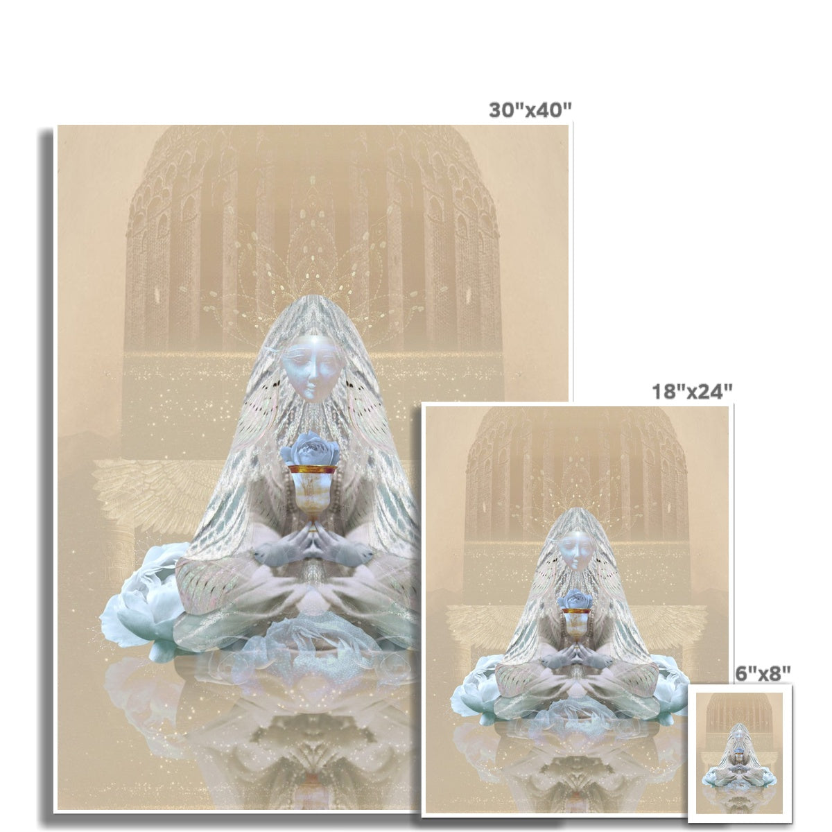 The Blue Rose Fine Art Print - Starseed Designs Inc.