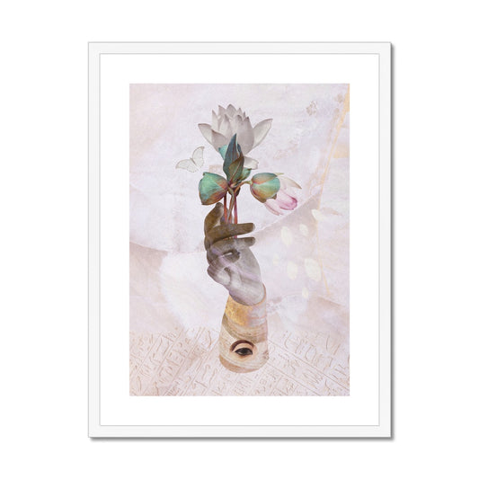 A Sacred Blossom Framed & Mounted Print - Starseed Designs Inc.