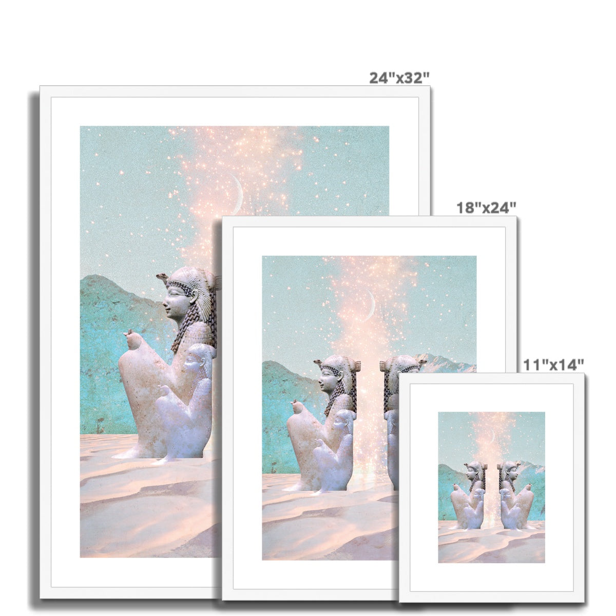 Hathor Dreams Framed & Mounted Print - Starseed Designs Inc.