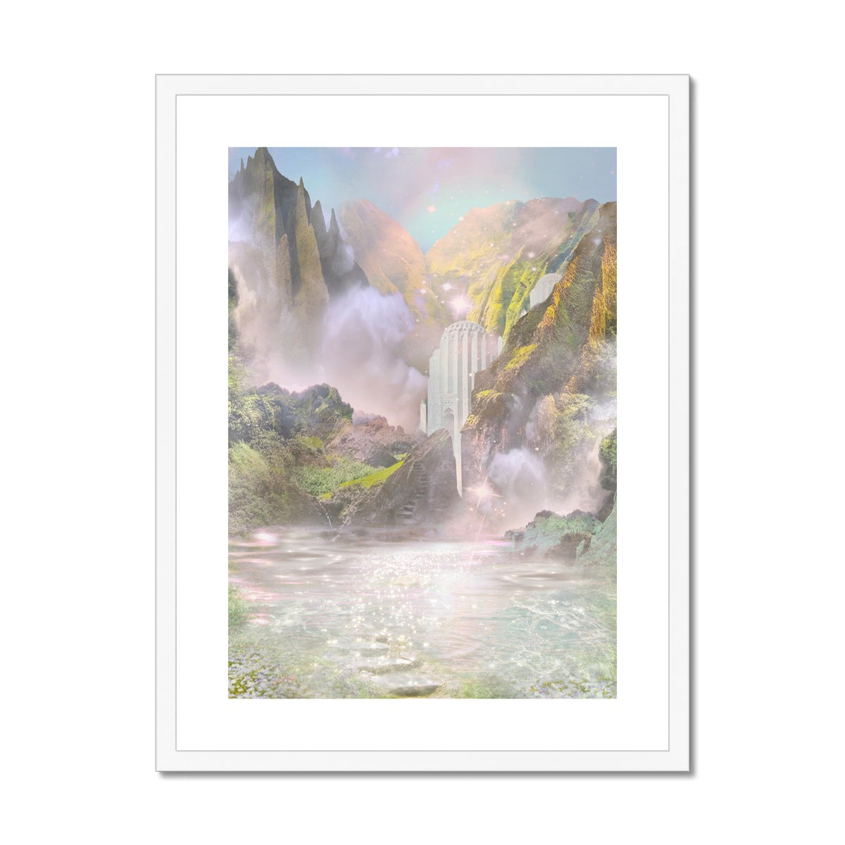 Beyond the Veil Framed & Mounted Print - Starseed Designs Inc.