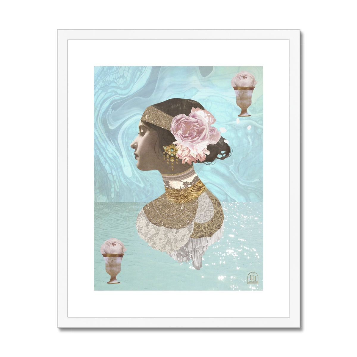 Queen of Cups Framed & Mounted Print - Starseed Designs Inc.