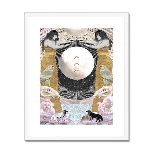 The Moon Framed & Mounted Print - Starseed Designs Inc.