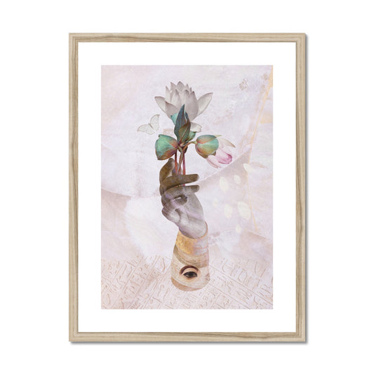A Sacred Blossom Framed & Mounted Print - Starseed Designs Inc.
