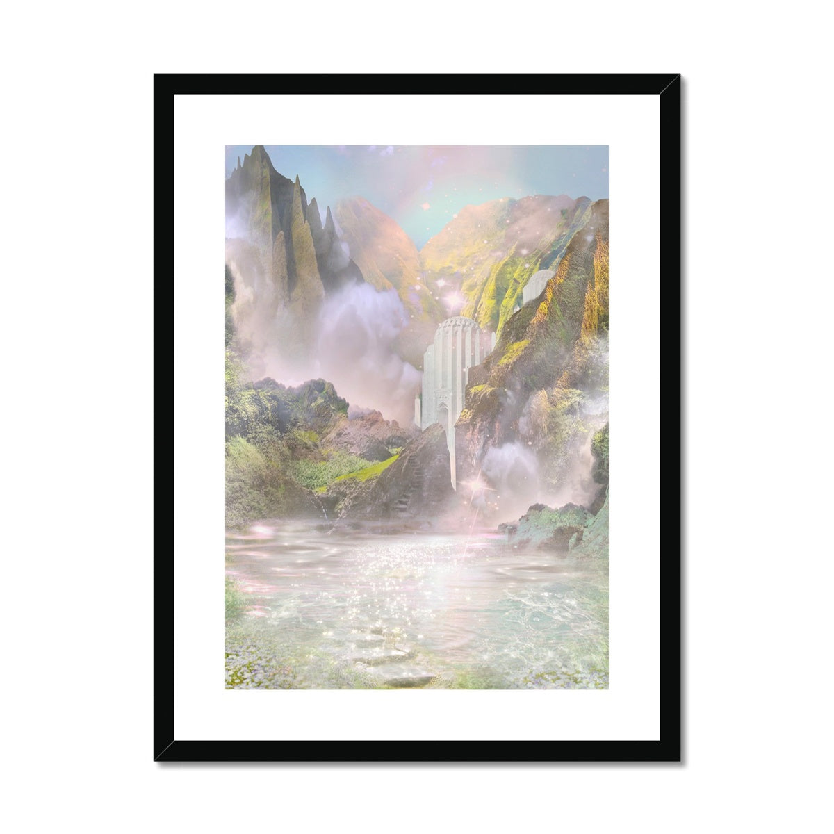 Beyond the Veil Framed & Mounted Print - Starseed Designs Inc.