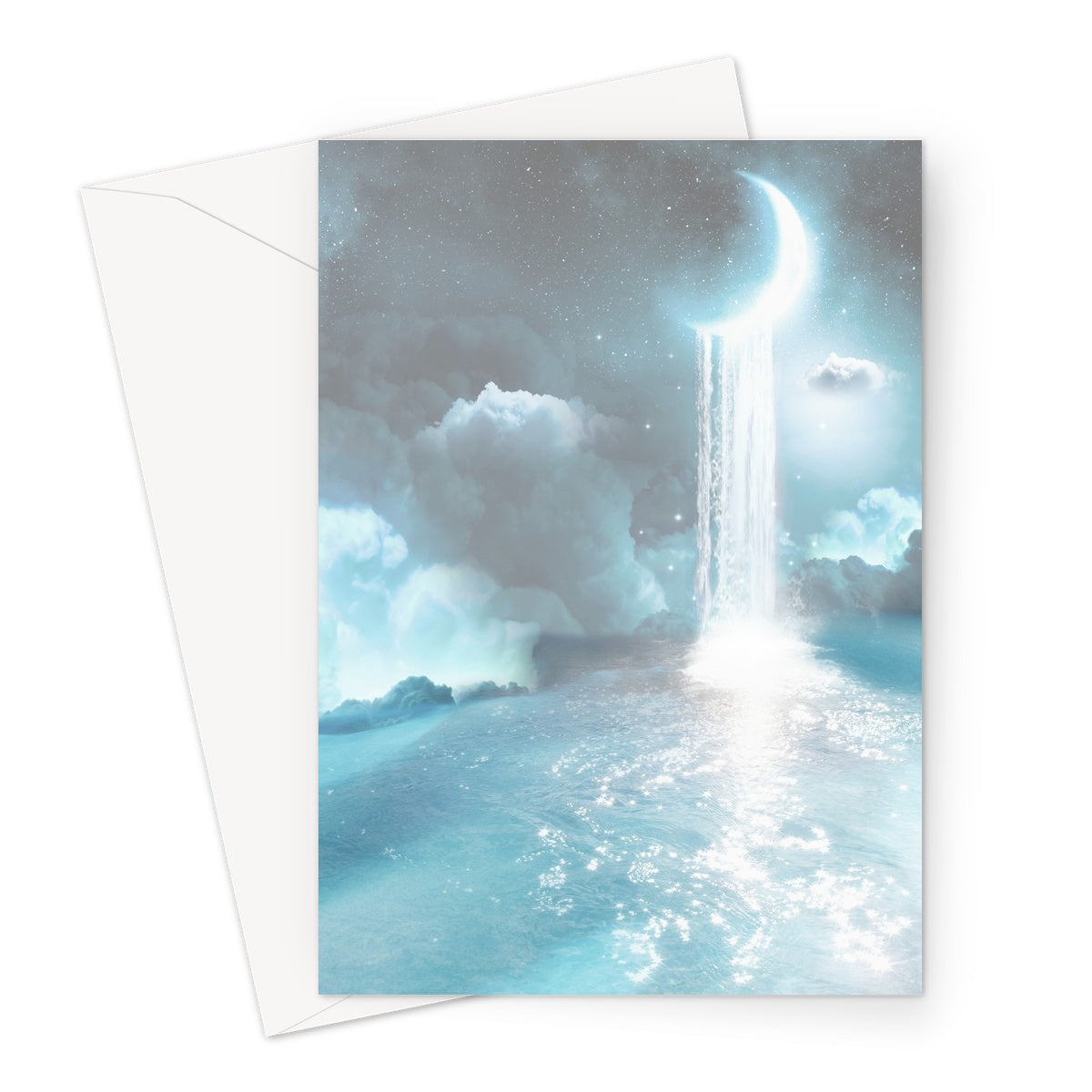 Lunar Waters Greeting Card - Starseed Designs Inc.
