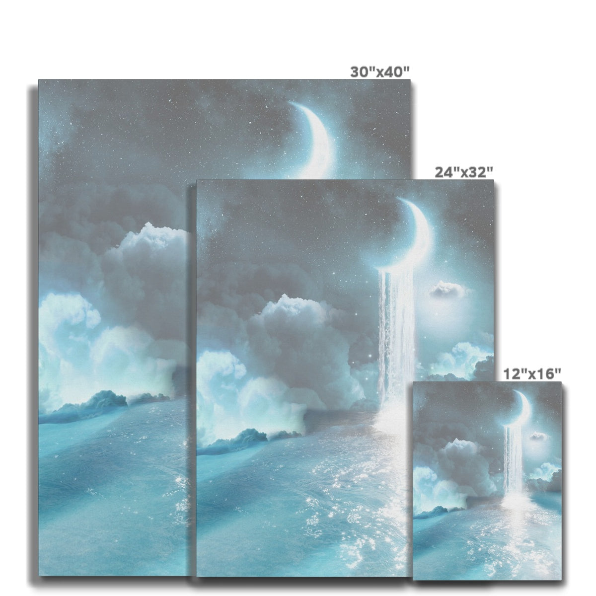 Lunar Waters Canvas - Starseed Designs Inc.