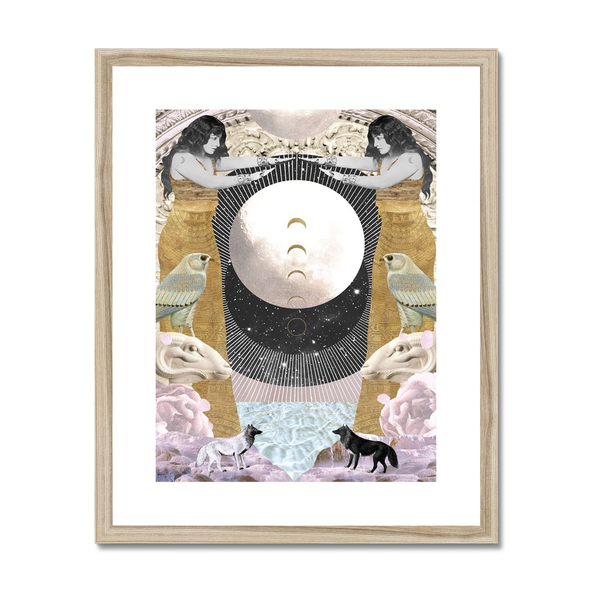 The Moon Framed & Mounted Print - Starseed Designs Inc.